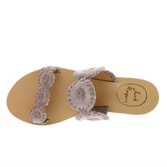 JACK ROGERS Leather Slide Sandals - Picture 4 of 8